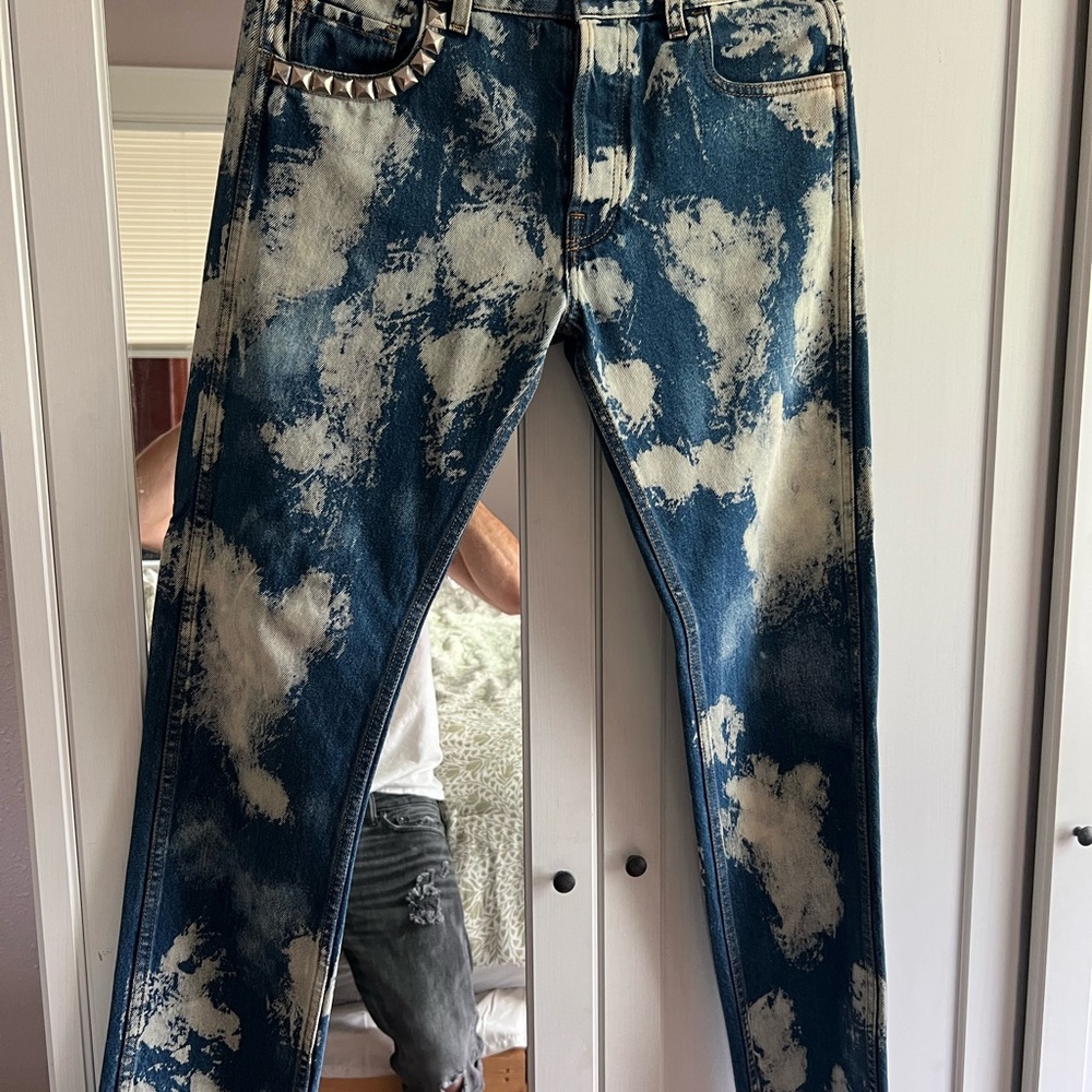 Gucci Blue Acid Wash Men's  Jeans